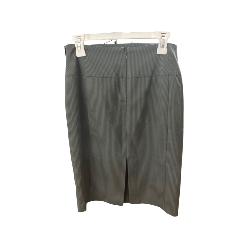 Pinstripe pencil skirt